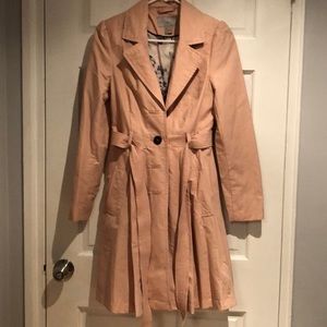 H&M Light Pink Trench Coat